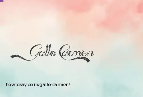 Gallo Carmen
