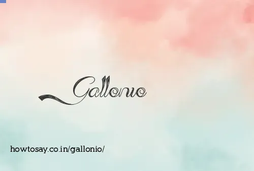 Gallonio