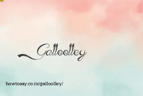 Galloolley