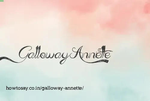 Galloway Annette