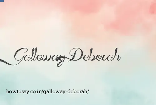 Galloway Deborah