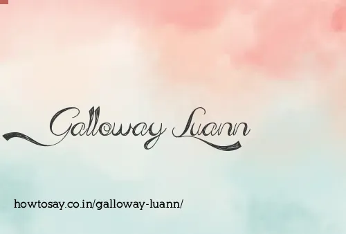 Galloway Luann