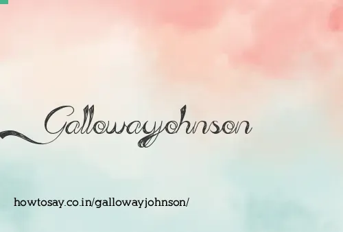 Gallowayjohnson