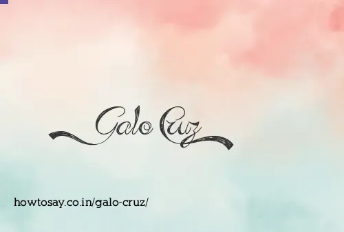Galo Cruz