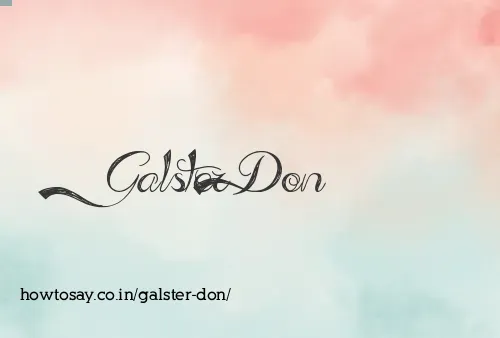 Galster Don
