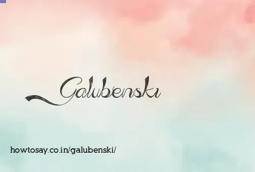 Galubenski