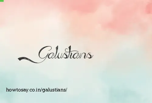 Galustians