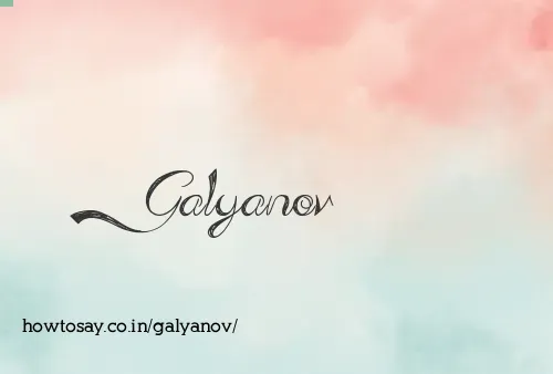 Galyanov