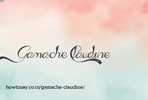 Gamache Claudine
