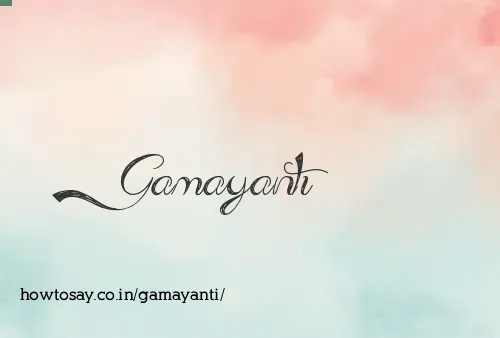 Gamayanti