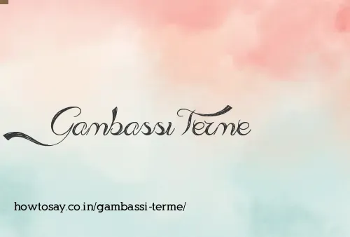 Gambassi Terme