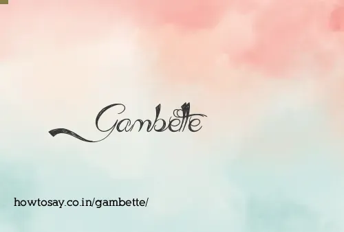 Gambette