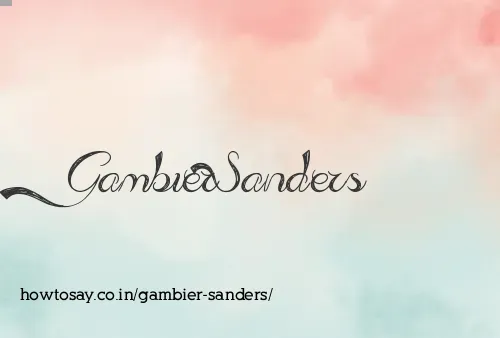 Gambier Sanders