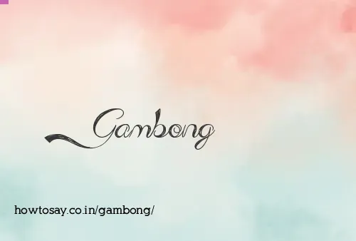 Gambong