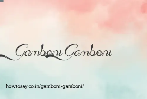 Gamboni Gamboni