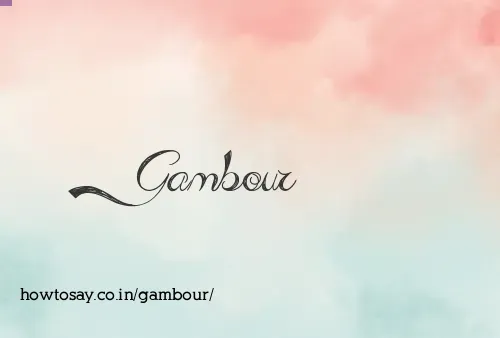 Gambour