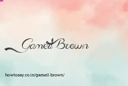 Gameil Brown