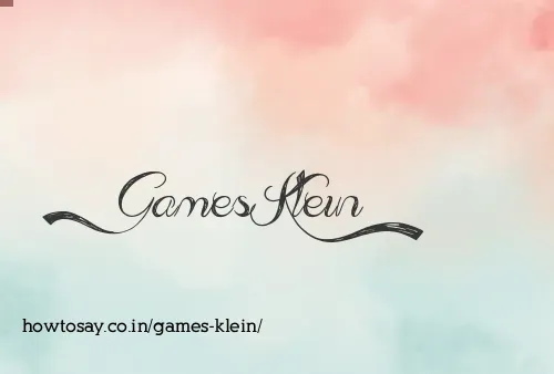 Games Klein