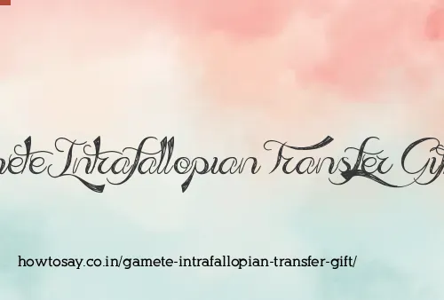 Gamete Intrafallopian Transfer Gift