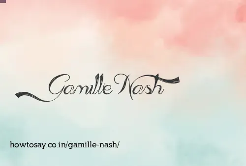 Gamille Nash
