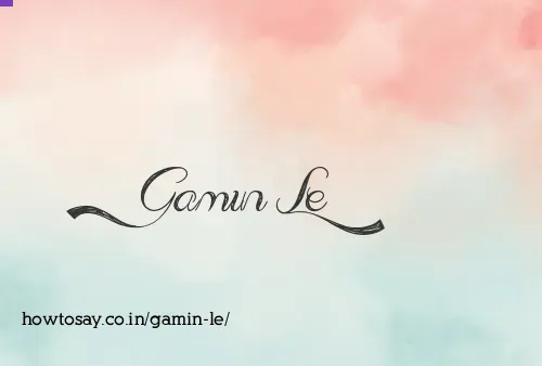 Gamin Le