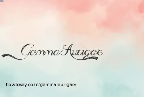 Gamma Aurigae