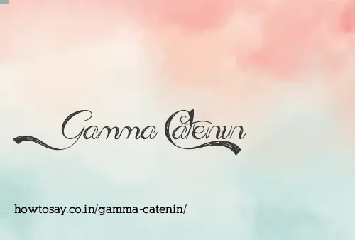 Gamma Catenin