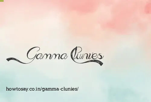 Gamma Clunies