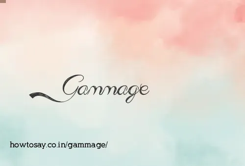 Gammage