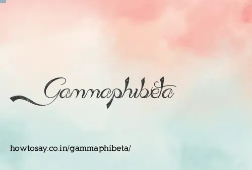 Gammaphibeta