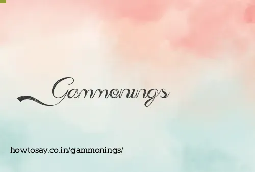 Gammonings
