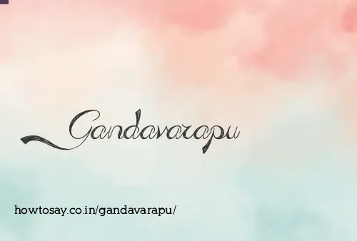 Gandavarapu