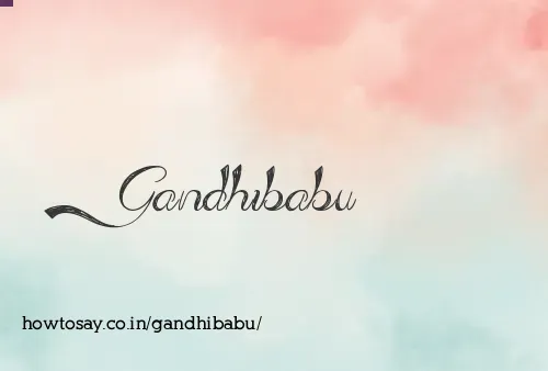 Gandhibabu