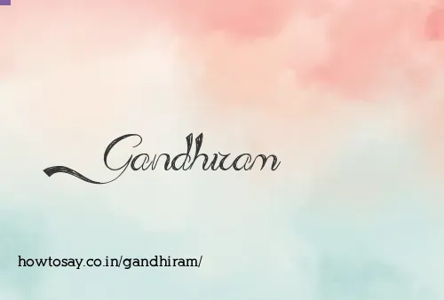Gandhiram