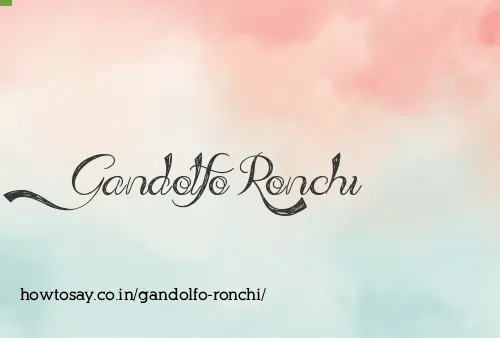 Gandolfo Ronchi