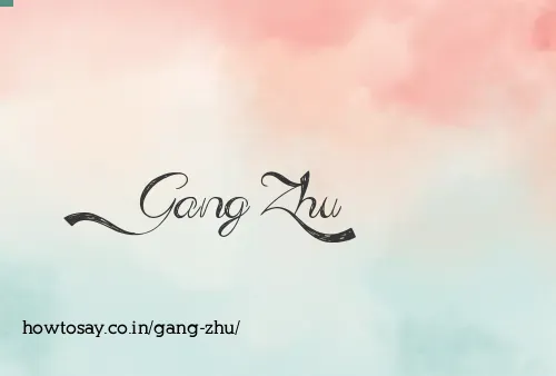 Gang Zhu