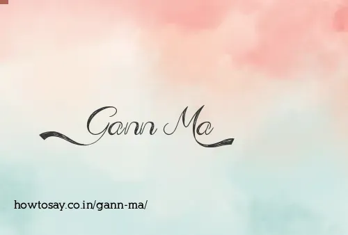 Gann Ma