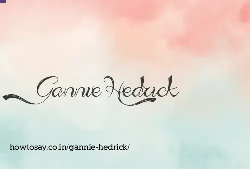 Gannie Hedrick