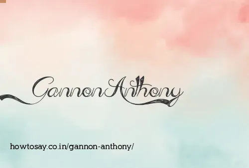 Gannon Anthony