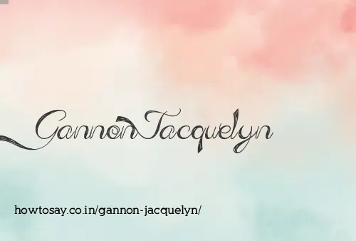 Gannon Jacquelyn