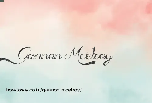 Gannon Mcelroy