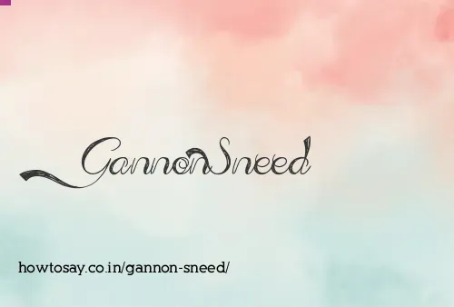 Gannon Sneed