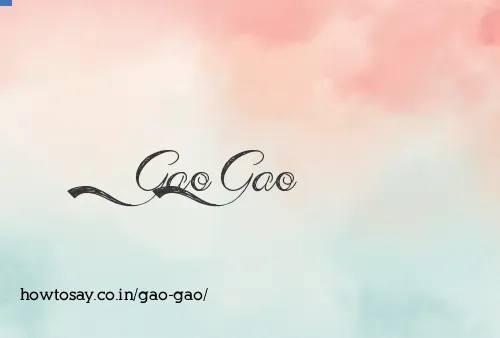 Gao Gao