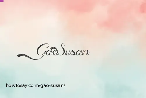 Gao Susan