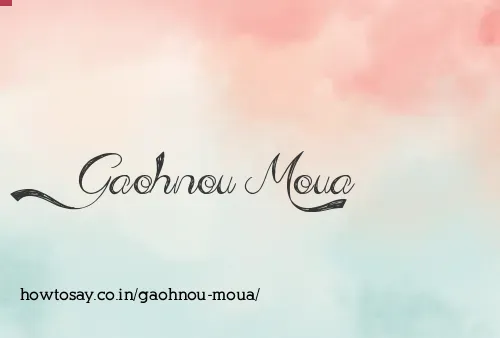 Gaohnou Moua