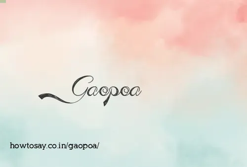 Gaopoa