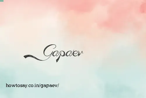 Gapaev