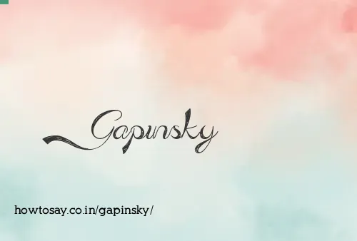 Gapinsky