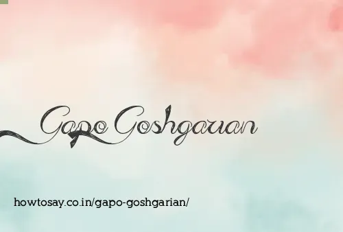 Gapo Goshgarian