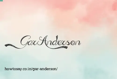 Gar Anderson